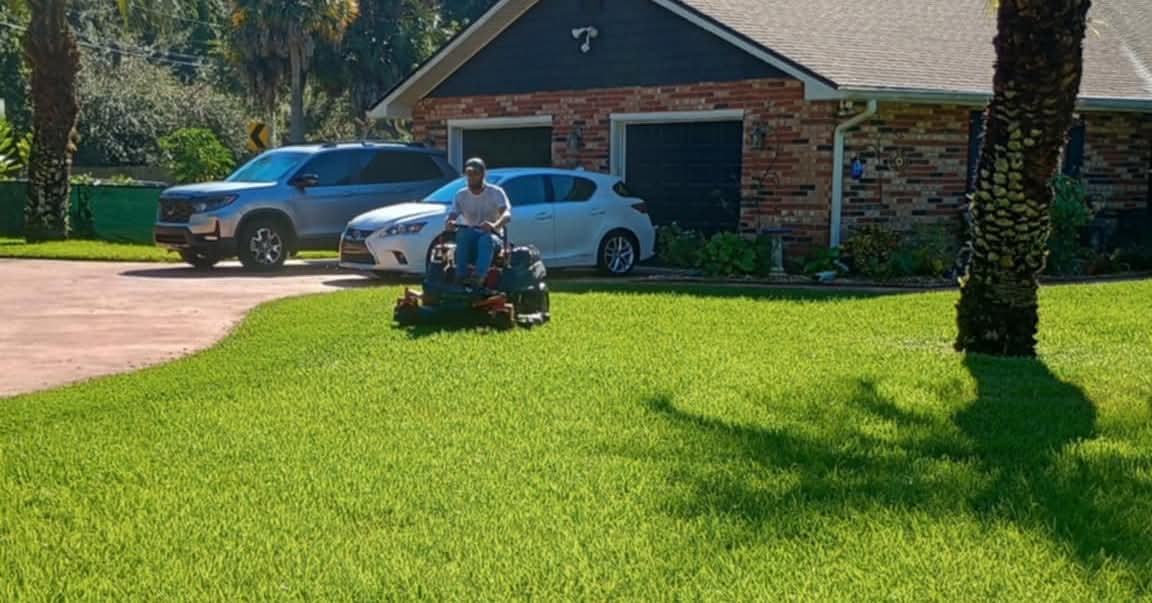 Lawn mowing service
